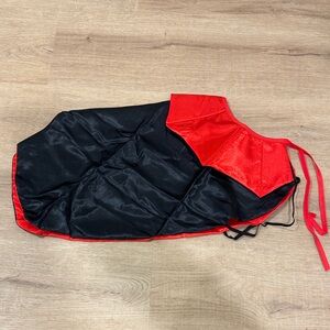 Dracula Red and Black Satin Dog Costume